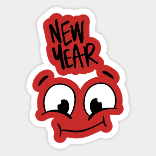 Happy New Year Sticker